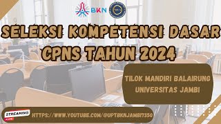 BALAIRUNG UNIV JAMBI  MINGGU 27 OKTOBER 2024  SESI 1  🔴LIVE SCORE SKD CPNS TAHUN 2024 [upl. by Ellehcyar]