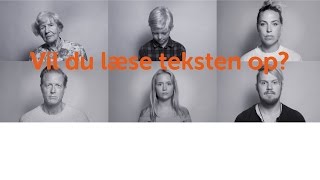 Vil du læse teksten op [upl. by Rogerg]