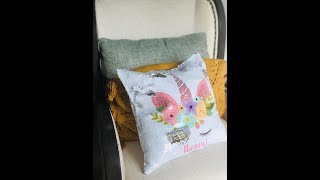 Sublimation Mermaid Pillow  Magic Sequin  Sublimation Photoshop DIY Tutorial FACEBOOK LIVE [upl. by Saturday]