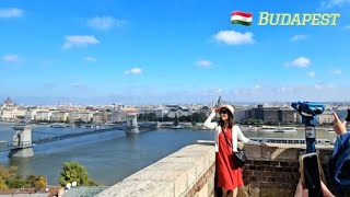 🇭🇺 Budapest Hungary Autumn Walk from the Liberty Bridge to Buda Castle Fishermans Bastion [upl. by Lartnom881]