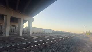 Union Pacific MRVWC amp The BNSF Train in The Calwa Yard in Fresno California Hot Day [upl. by Anerda]