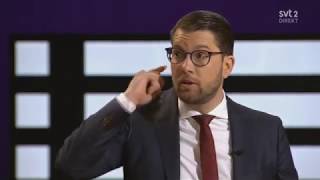 Jimmie Åkesson blir arg på Jonas Sjöstedt [upl. by Tannie]