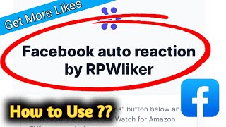 How to Use RPWLiker for Facebook 2023 [upl. by Ellenhoj]