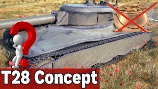 SŁABY CZOŁG Z MISJI  T28 Concept  World of Tanks [upl. by Allicserp]