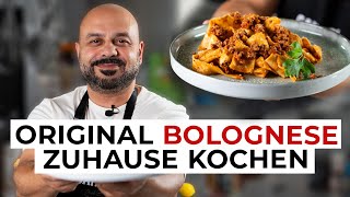 🍝 BOLOGNESE – Das einzig wahre ORIGINAL REZEPT 🍅 [upl. by Aninnaig]