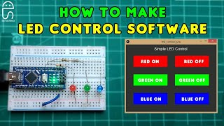 Control LED using Processing GUI  Arduino  SdevElectronics [upl. by Carleton]