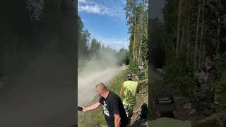 CRAZY FLAT OUT Jump Elfyn Evans  HYAcenter Ralli 2024  PET Finland [upl. by Belford]