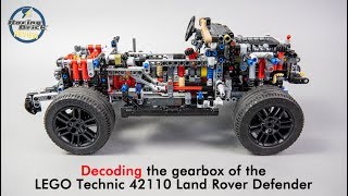 Decoding the gearbox of the LEGO Technic 42110 Land Rover Defender [upl. by Lehacim322]