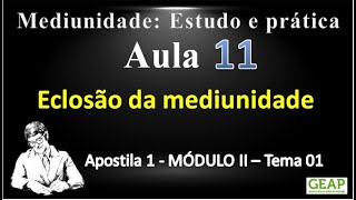 Aula 11 – Eclosão da mediunidade [upl. by Buehrer110]