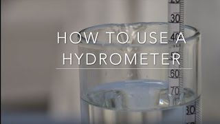 How to use a Hydrometer [upl. by Russon]