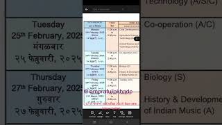 12th Science HSC Maharashtra Board Exam 2025 time table [upl. by Caraviello663]