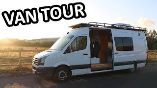 VW Crafter Campervan Conversion Full Van Tour [upl. by Adnolohs]