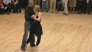 Jatinda of Jive Latino and Anna performing a demo dance at Hessle Modern Jive Club [upl. by Ahsiad]