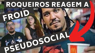 Rockeiros reagindo a RAP  Pseudossocial Froid cabeça explodiu  Respetáculo Vida Sem Trilhos [upl. by Anderer]