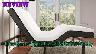 Review of Adjustable Upholstered Bed Base 20 with Upgraded Motor  Is it Worth It [upl. by Nilyarg]