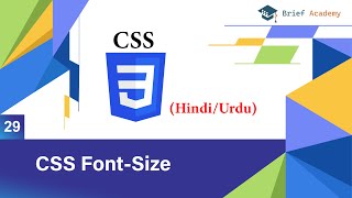 Css Font Size Tutorial in HindiUrdu [upl. by Ahsercal]