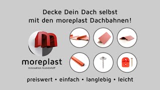 Dach günstig und einfach decken mit moreplast Dachbahnen [upl. by Amalberga]