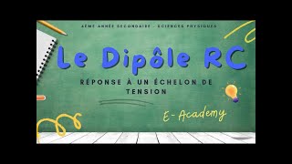 Le dipôle RC  2  réponse à un échelon de tension  une première modélisation [upl. by Alvord]