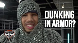 Jayson Tatum can still dunk in a suit of armor  Sport Science [upl. by Stephan820]