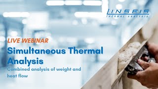 STA  Simultaneous Thermal Analyzer Live Webinar [upl. by Airalav630]