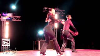 Didier Galvani amp Audrey Sasso  salsa show  Tabarka Salsa Festival 2012 [upl. by Aihsekal691]