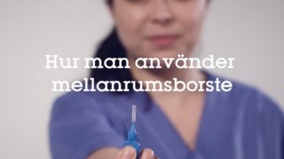 Hur man använder mellanrumsborste  Folktandvården [upl. by Keverian]