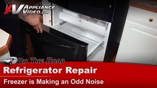 Kenmore Refrigerator Repair  Freezer Is Making an Odd Noise  evaporator fan motor [upl. by Endor]