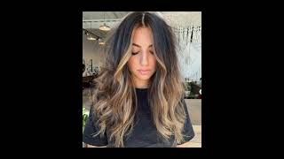 Most Beautiful Women Dark Brown Hair With Highlights  womenfashionaddiction [upl. by Jarvis]