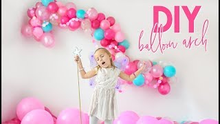 Balloon Arch Tutorial  Easy DIY Party Backdrop [upl. by Davison]