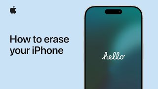 How to erase your iPhone  Apple Support [upl. by Renelle214]