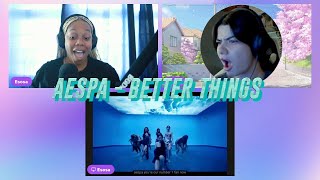 aespa 에스파 Better Things MV reaction [upl. by Illah]