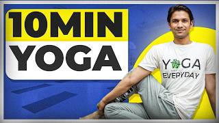 10Minute Yoga for Beginners  Daily Fitness  Saurabh Bothra [upl. by Annek]