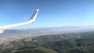 Ryanair Boeing 737800  Approach amp Landing  Perugia Italy  2023 [upl. by Natascha]