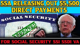 Payment Dates Confirmed SSA Releasing Out 5500 Direct Payments For Social Security SSI [upl. by Belva]