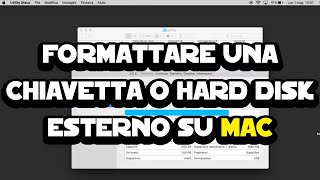 Formattare una chiavetta o hard disk esterno su Mac [upl. by Saerdna]