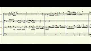 Little Fugue in g minor  Trombone Quartet [upl. by Buchheim]