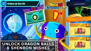 DRAGON BALL Sparking ZERO  How To Unlock Dragon Balls And Shenron Wishes Full Gameplay [upl. by Nosahc]