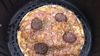 Pizza de pão tortilha rap 10 na airfryer  perfeita para seus lanchesco [upl. by Nylrahs]