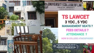 ts lawcet some colleges vacancies seats management fees details and know about college atmosphere [upl. by Jochbed]