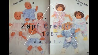 catalog Zapf Creation 1987 [upl. by Siuqram774]