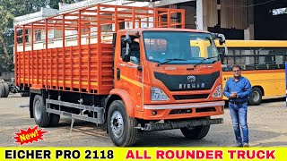 EICHER PRO 2118  All Rounder Truck  Price Mileage Specifications Review eichermotors [upl. by Orvan614]