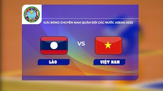 🔴TRỰC TIẾP  LÀO vs VIỆT NAM  Giải bóng chuyền nam Quân đội các nước ASEAN  Quán thể thao [upl. by Llertnor]