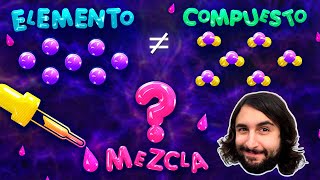 Tipos de Materia Elementos Compuestos y Mezclas  Aprende ciencia  El Profesor Dave lo Explica [upl. by Haydon]