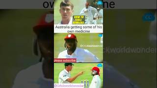 Australia getting some of his own medicine 💀😂 aus vs wi cricket ausvswi shorts funny [upl. by Eelydnarb]