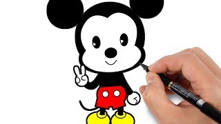 dessin facile de Mickey comment dessiner Mickey  apprendre à dessiner [upl. by Cosimo]