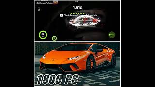 1800 PS Huracan Performante TWIN TURBO  14 Mile in 848 Seconds with 28792 Kmh 😱 [upl. by Astri763]