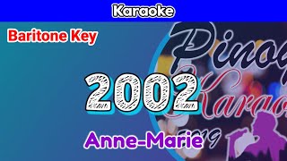 2002 by AnneMarie Karaoke  Baritone Key [upl. by Eidnalem]