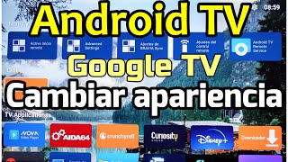 Cambiar launcher Android TV Mejor launcher Android y Google TV 2022 Flauncher How to change Launcher [upl. by Ahsilif]