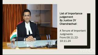 Landmark judgement by Justice DY Chandrachud Judiciaryjournerwithhasina [upl. by Aurilia]