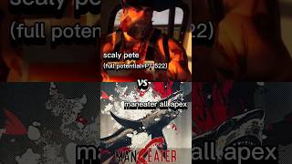 scaly pete vs all apexmaneater shark jaws edit vsbattle vs maneater viral shorts games [upl. by Jessa380]